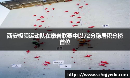 西安极限运动队在攀岩联赛中以72分稳居积分榜首位