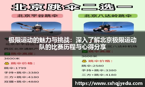 极限运动的魅力与挑战：深入了解北京极限运动队的比赛历程与心得分享